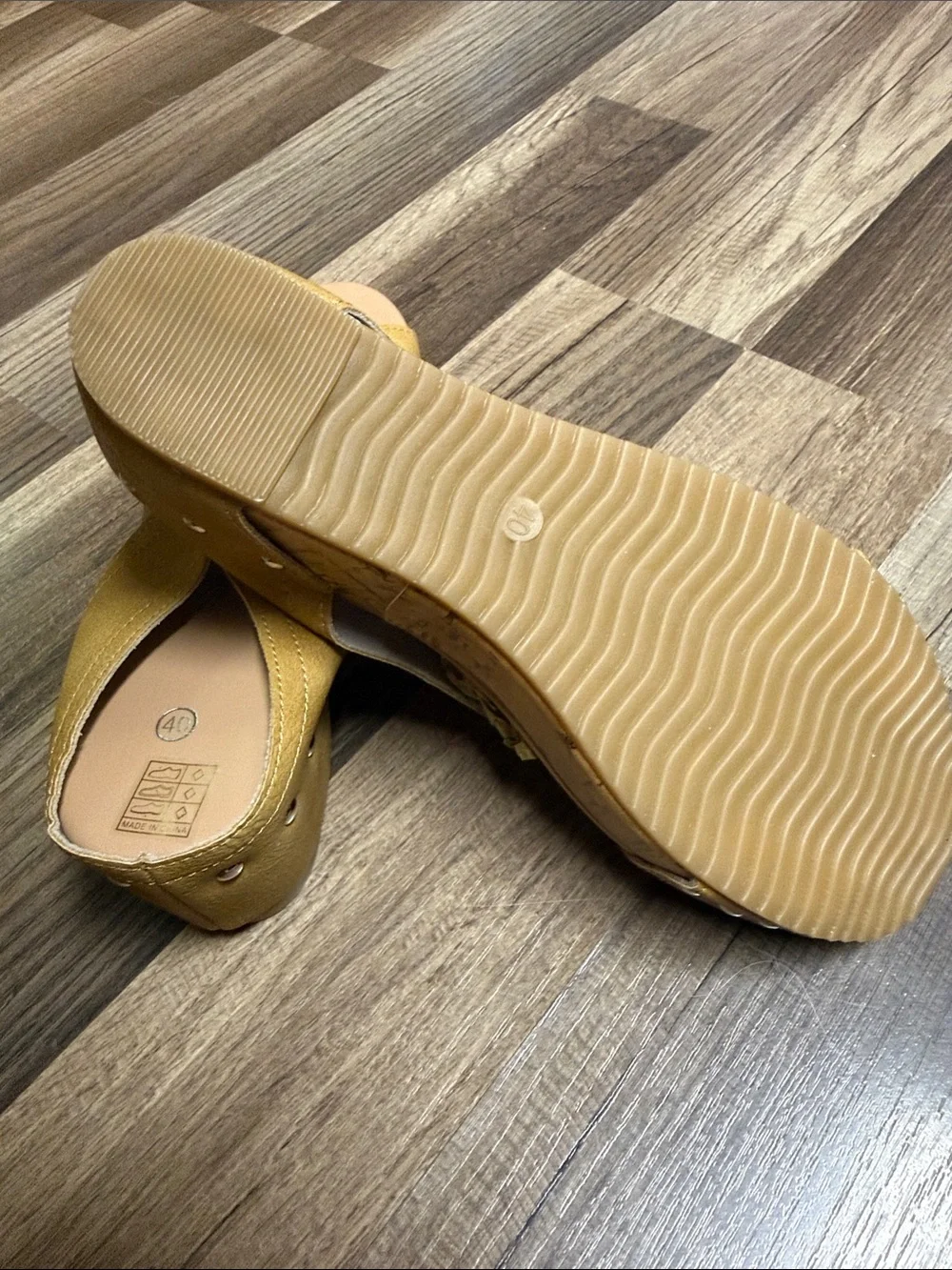 Women’s Mustard Yellow Wedge Sandals